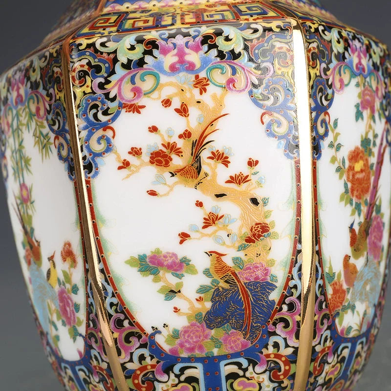 DecorBites™ Antique Enamel Porcelain Vase Collection