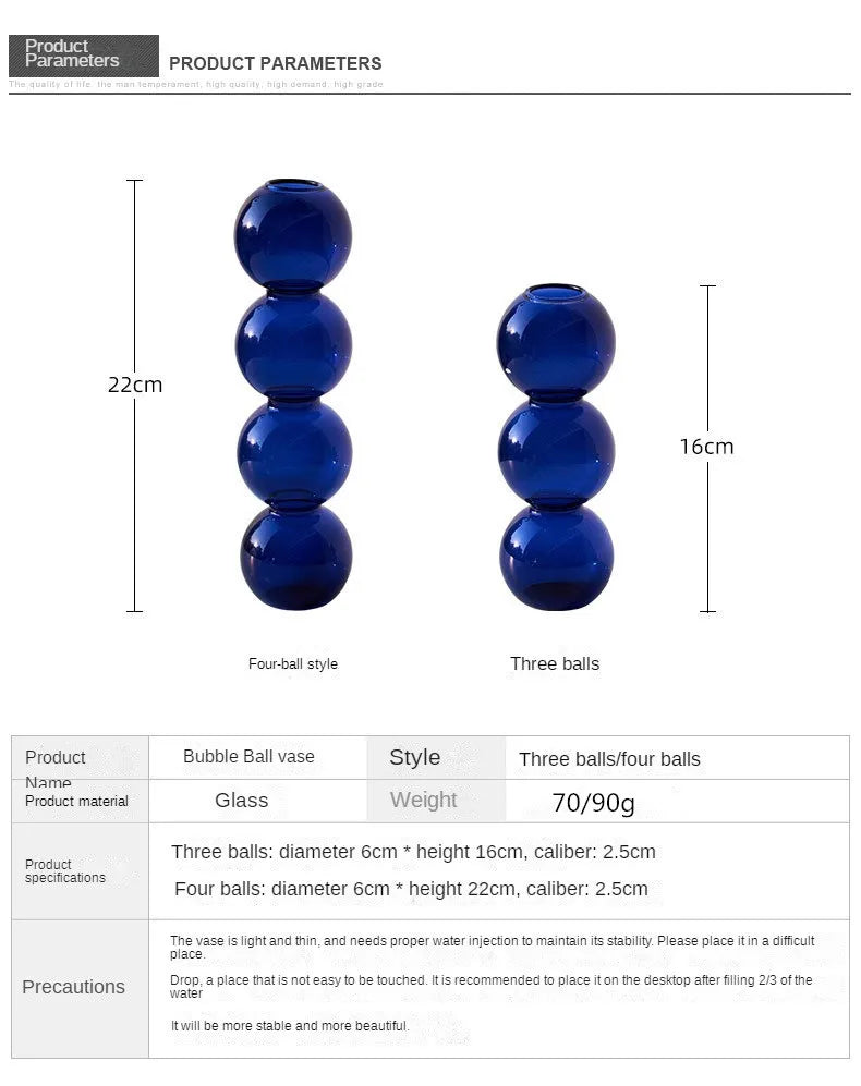 DecorBites™ Nordic Glass Vase - Home Decoration Gift