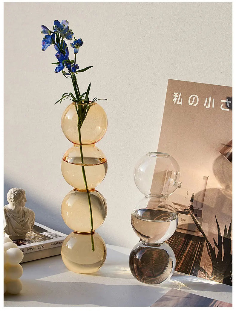 DecorBites™ Nordic Glass Vase - Home Decoration Gift