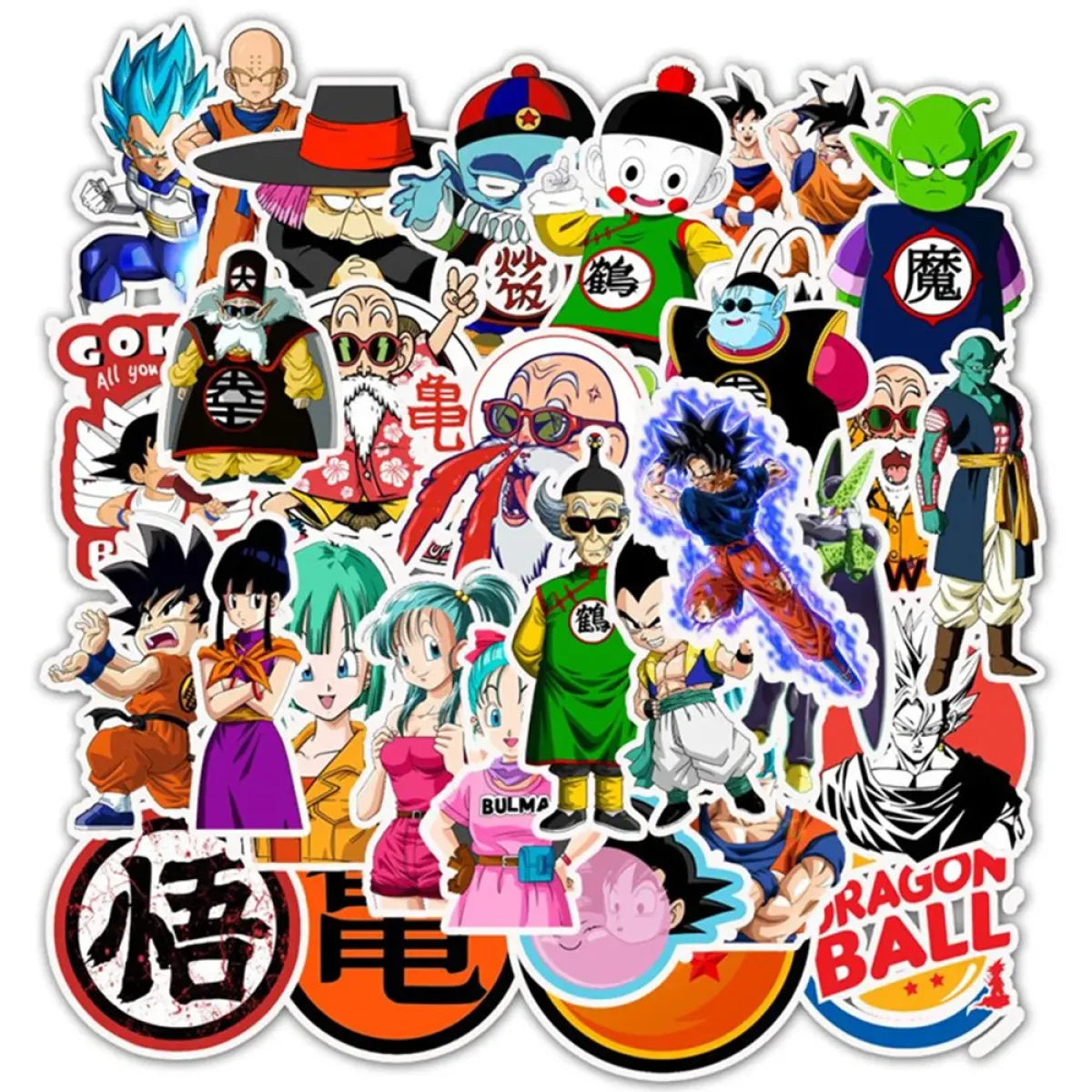 Dragon Ball Stickers - 50/100pcs - Son Goku Cartoon Decals