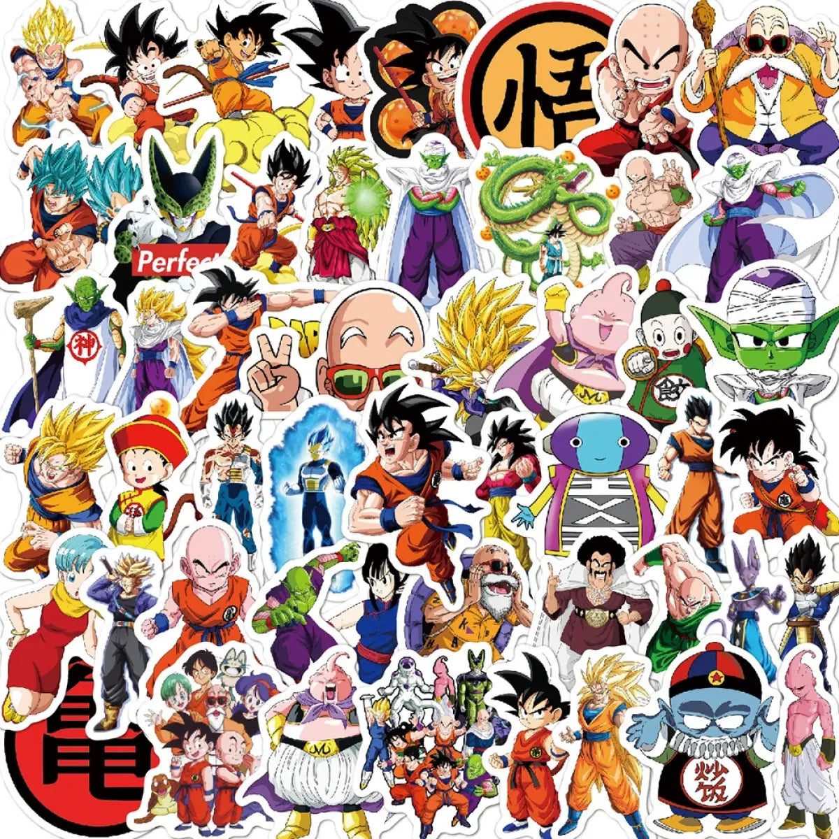 Dragon Ball Stickers - 50/100pcs - Son Goku Cartoon Decals