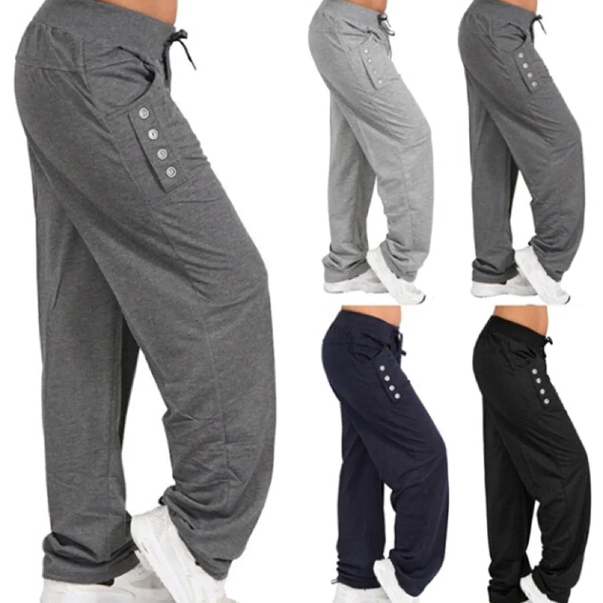 Elastic Waist Jogger Trousers