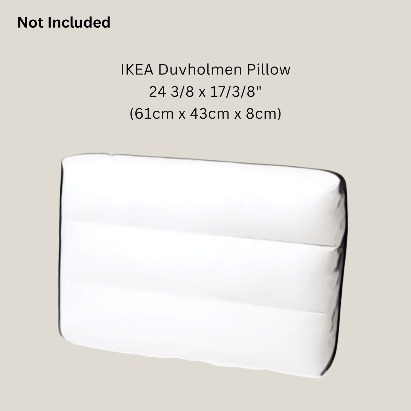 Rockin Cushions Outdoor Slip Covers | Beige Stripe | Compatible with IKEA Duvholmen Cushions | Includes 2 Duvholmen Pillow Covers and 2 Duvholmen Seat Covers - Set of 4