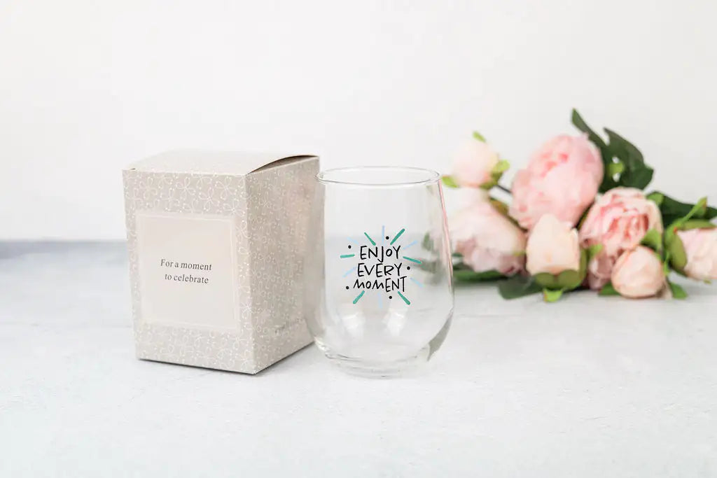 Lizush Luxury Spa Gift Basket - 5 Piece Self Care Set with Wine Glass & Candle